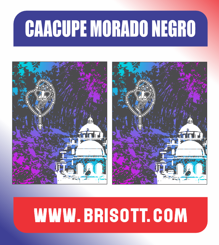 Recuadro CAACUPE MORADO NEGRO